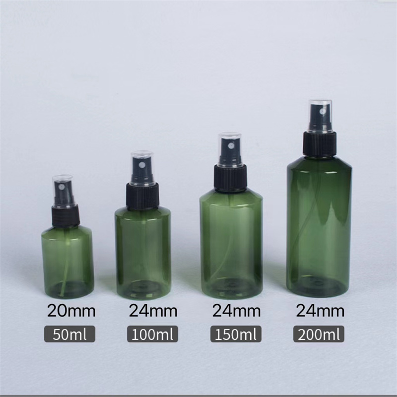 50ml 100ml 150ml 200ml PET Plastic Sloping Shoulder Bottle sets
