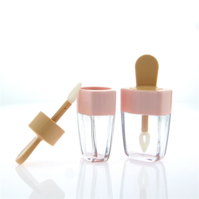 8ml Cute Ice Cream Shape Diy lip gloss tube containers With Wands For Girls 