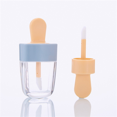 8ml Cute Ice Cream Shape Diy lip gloss tube containers With Wands For Girls 