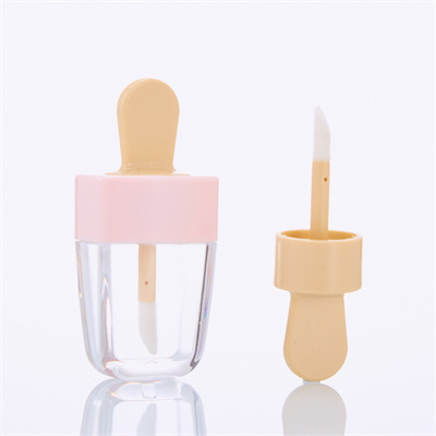 8ml Cute Ice Cream Shape Diy lip gloss tube containers With Wands For Girls 