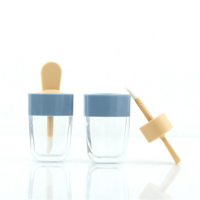 8ml Cute Ice Cream Shape Diy lip gloss tube containers With Wands For Girls 