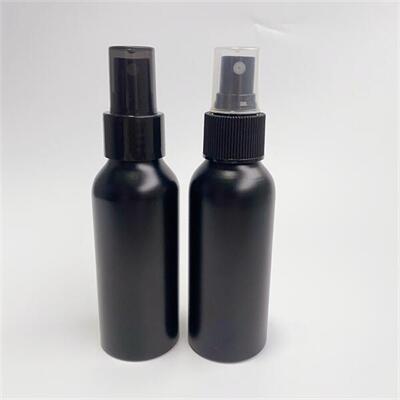 Matte Black Aluminum Custom Spray Bottles with Fine Mist