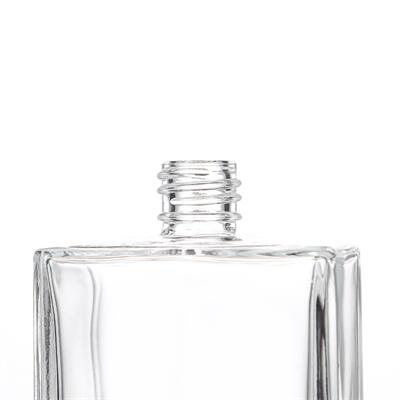 Empty Perfume Bottles 30ml 50ml 100ml with Square Clear Glass