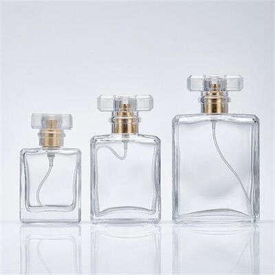 Luxury Empty Perfume Glass Bottles 30ml 50ml 100ml Square